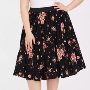TORRID Midi Challis Skirt  00/0